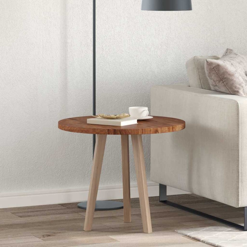 vidaXL Καπάκι τραπεζιού Σκούρο Καφέ 60x2,5cm Στερεό Ξύλο Δρυός