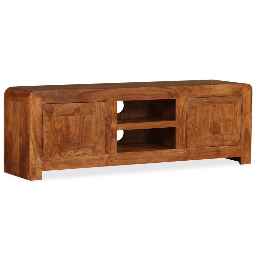vidaXL Έπιπλο Τηλεόρασης 120x30x40cm Μασίφ Ξύλο με Μελί Φινίρισμα