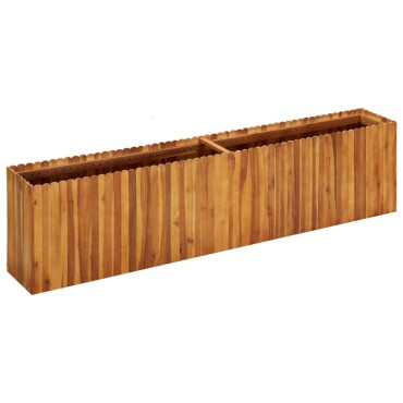 vidaXL Ζαρντινιέρα Υπερυψωμένη 200 x 30 x 50 εκ. Μασίφ Ξύλο Ακακίας