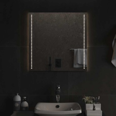 vidaXL Καθρέφτης Μπάνιου με LED 60x60 εκ.