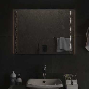 vidaXL Καθρέφτης Μπάνιου με LED 80x60 εκ.