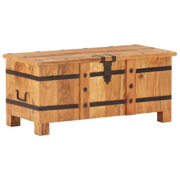 vidaXL Μπαούλο 90x40x40cm από Μασίφ Ξύλο Ακακίας 1 τεμ.