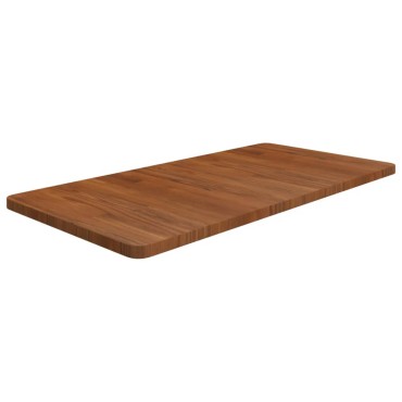 vidaXL Πάγκος Μπάνιου Σκ. Καφέ 100 x 50 x 2,5 εκ. Επεξ. Μασίφ Ξύλο