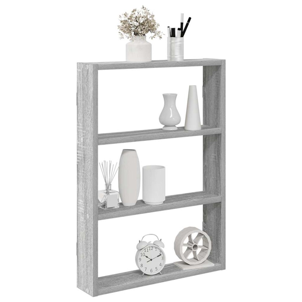 Ράφι τοίχου vidaXL Γκρι Sonoma 43x9x60cm Κατασκευασμένο ξύλο