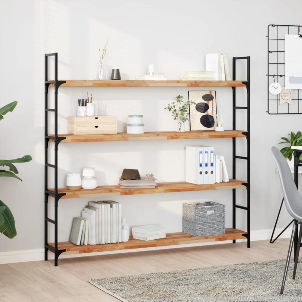 vidaXL Ράφι Κρεμαστό 140x20x4cm Φινίρισμα Λαδιού Μασίφ Ακακία 1 τεμ.
