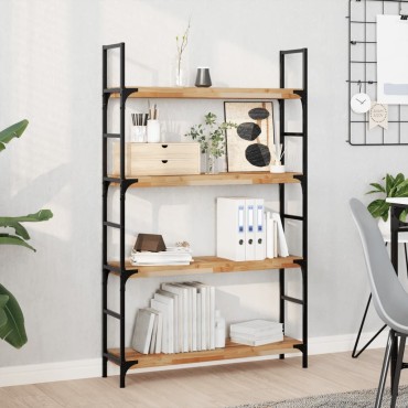 vidaXL Ράφι Κρεμαστό 100x20x4cm Φινίρισμα Λαδιού Μασίφ Ακακία 1 τεμ.