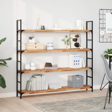 vidaXL Ράφι Κρεμαστό 120x20x4cm Φινίρισμα Λαδιού Μασίφ Ακακία 1 τεμ.