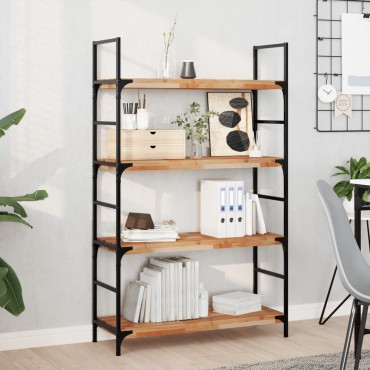 vidaXL Ράφια Κρεμαστά 3 τεμ. 100x30x4cm Φινίρισμα Λαδιού Μασίφ Ακακία