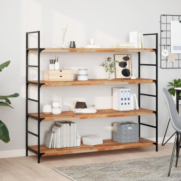 vidaXL Ράφι Κρεμαστό 140x40x4cm Φινίρισμα Λαδιού Μασίφ Ακακία 1 τεμ.