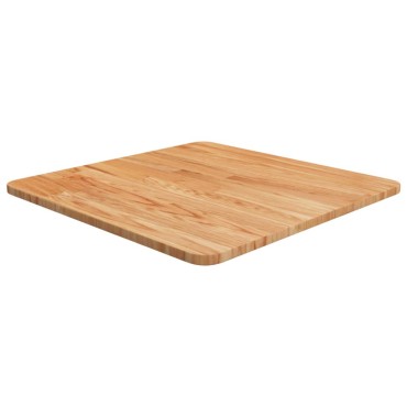 vidaXL Επιφάνεια Τραπεζιού Τετράγωνη Αν. Καφέ 50x50x1,5cm Ξύλο Δρυς 1 τεμ.