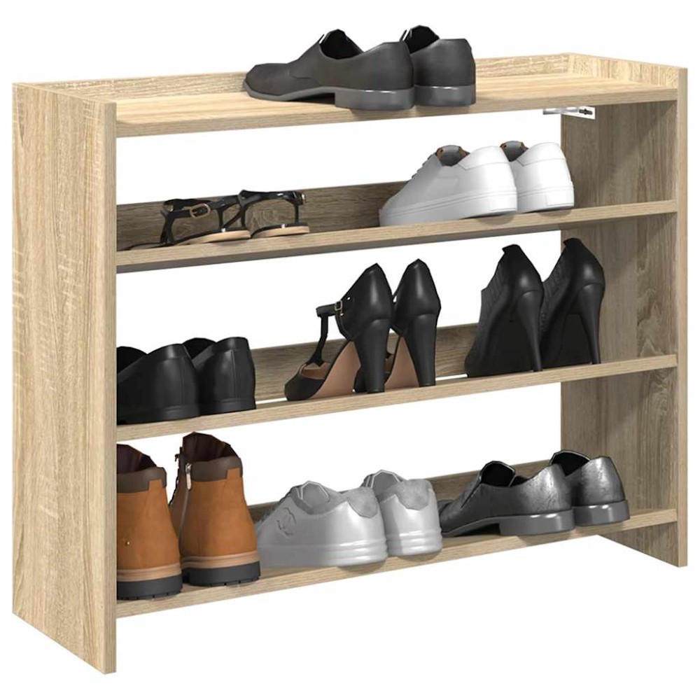 Ράφι παπουτσιών vidaXL Sonoma Oak 80x25x62cm Κατασκευασμένο ξύλο