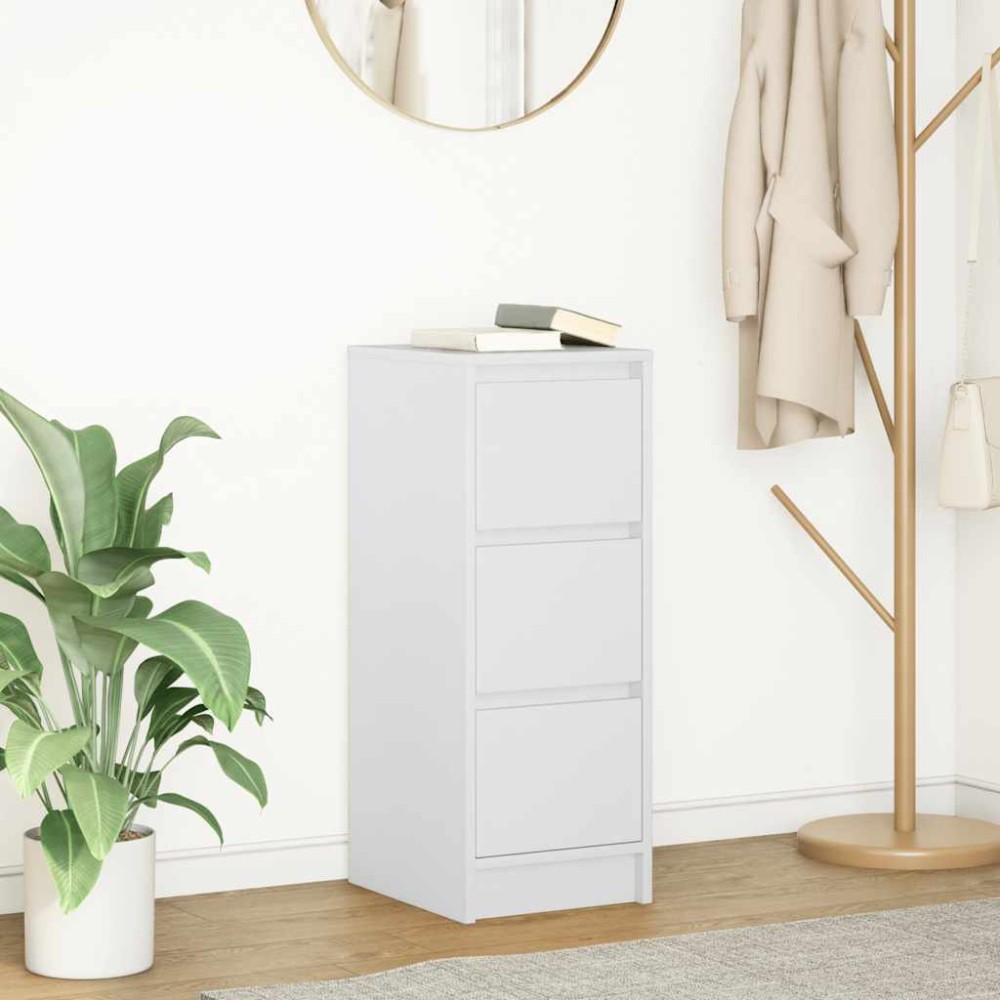 vidaXL Ντουλάπι Λευκή 29,5x34x76cm από Επεξεργασμένο Ξύλο 1 τεμ.