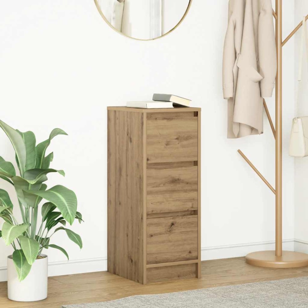 vidaXL Ντουλάπι τεχνίτης Δρυς 29,5x34x76cm Επεξεργασμένο Ξύλο 1 τεμ.