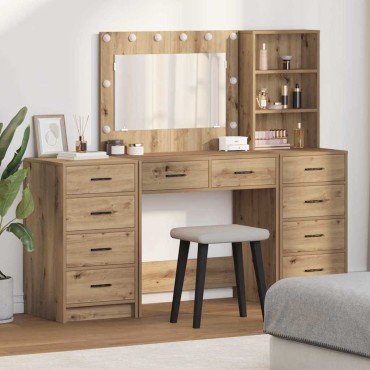 vidaXL Τραπέζι περιποίησης 3 τεμ. Artisan Oak 78,5x41x135 εκ