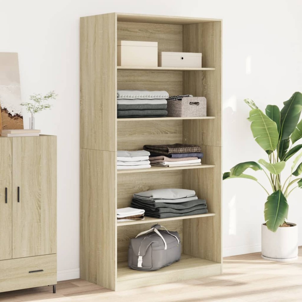 vidaXL Ντουλάπα Χρώμα Sonoma Δρυς 100x50x200cm από Επεξεργασμένο Ξύλο 1 τεμ. vidaXL Ντουλάπα Χρώμα Sonoma Δρυς 100x50x200cm από Επεξεργασμένο Ξύλο 1 τεμ.