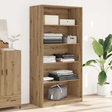 vidaXL Ντουλάπα Αρτισιανή Δρυς 100x50x200cm Επεξεργασμένο Ξύλο 1 τεμ.