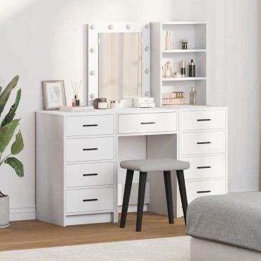vidaXL Τραπέζι περιποίησης 3 τεμ. Λευκό 40x41x135cm