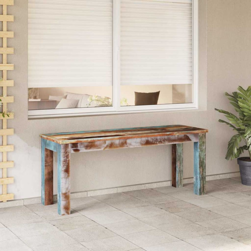 vidaXL Πάγκος 110x35x45cm από Μασίφ Ανακυκλωμένο Ξύλο 1 τεμ.