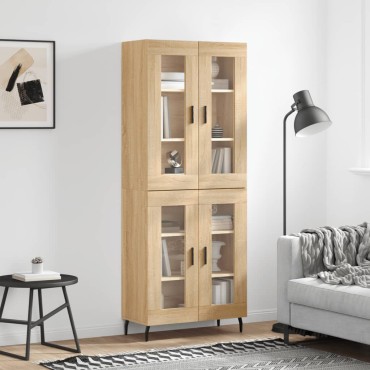 vidaXL Ντουλάπι Sonoma δρυς 69,5x34x180cm από Επεξεργασμένο Ξύλο 1 τεμ.