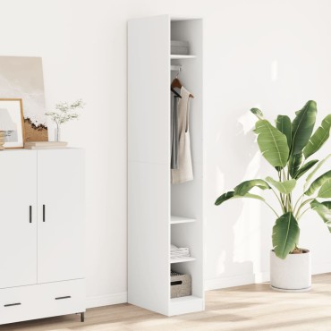 vidaXL Ντουλάπα Λευκή 30x50x200cm από Επεξεργασμένο Ξύλο 1 τεμ.