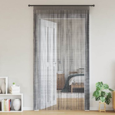 vidaXL Κουρτίνες με Κορδόνι 2 τεμ. Ανθρακί 140x250cm