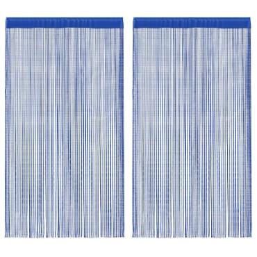vidaXL Κουρτίνες με Κρόσσια 2 τεμ. Μπλε 100x250cm