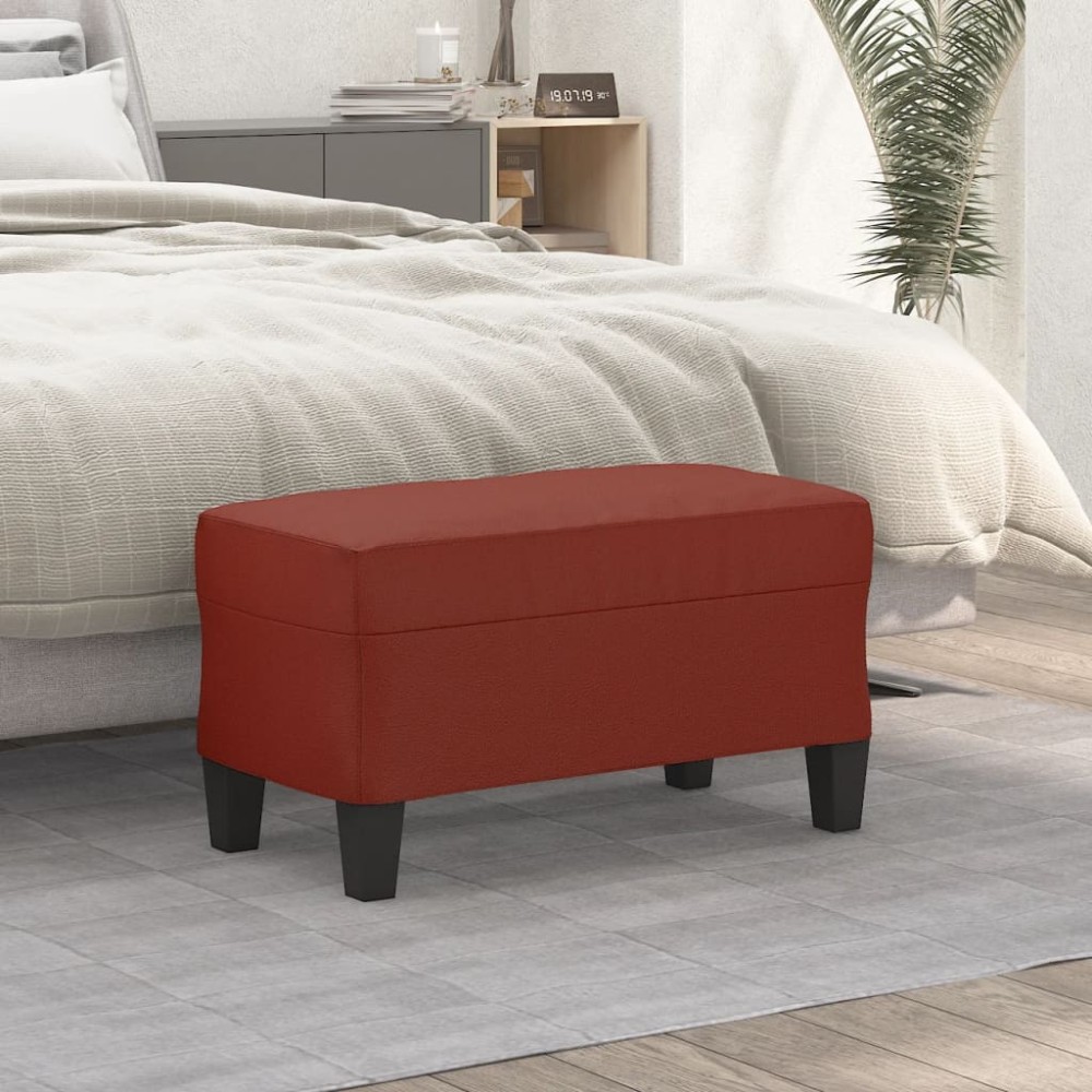 vidaXL Πάγκος Μπορντό 70x35x41cm Υφασμάτινος 1 τεμ.