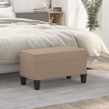 vidaXL Πάγκος Καπουτσίνο 70x35x41cm από Συνθετικό Δέρμα 1 τεμ.