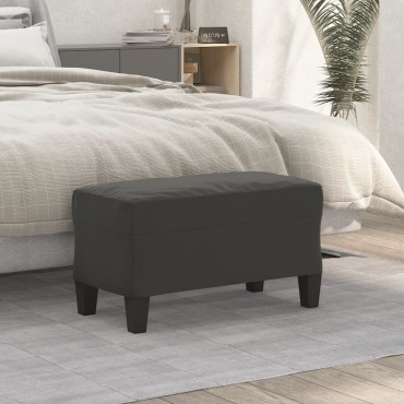 vidaXL Πάγκος Σκούρο Γκρι 70x35x41cm από Ύφασμα Μικροϊνών 1 τεμ.