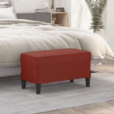vidaXL Πάγκος Μπορντό 70x35x41cm Υφασμάτινος 1 τεμ.
