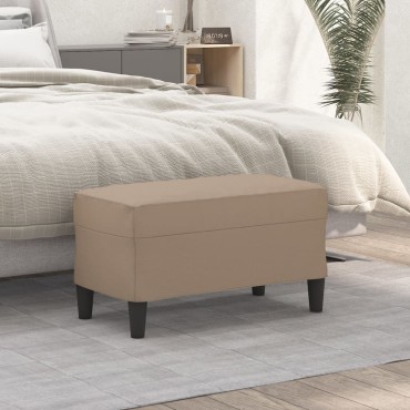 vidaXL Πάγκος Καπουτσίνο 70x35x41cm από Συνθετικό Δέρμα 1 τεμ.