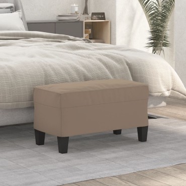 vidaXL Πάγκος Taupe 70x35x41cm από Ύφασμα Μικροϊνών 1 τεμ.