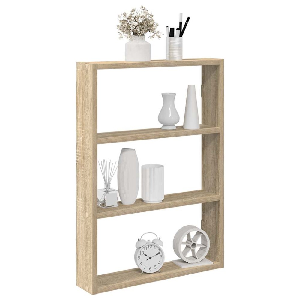 vidaXL Ραφιέρα Τοίχου Sonoma Δρυς 43x9x60cm από Επεξεργ. Ξύλο 1 τεμ.