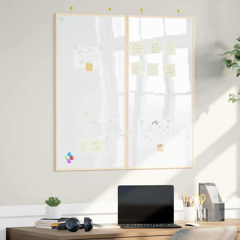 vidaXL Πίνακας Ενημερώσεων 100 x 100 x 1,4 εκ. Μασίφ ξύλο πεύκου Λευκό
