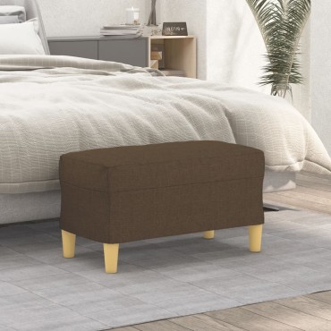vidaXL Πάγκος Καφέ 70x35x41cm Υφασμάτινος 1 τεμ.