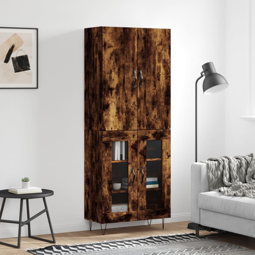 vidaXL Ντουλάπι Καπνιστή Δρυς 69,5x34x180cm από Επεξεργασμένο Ξύλο 1 τεμ.
