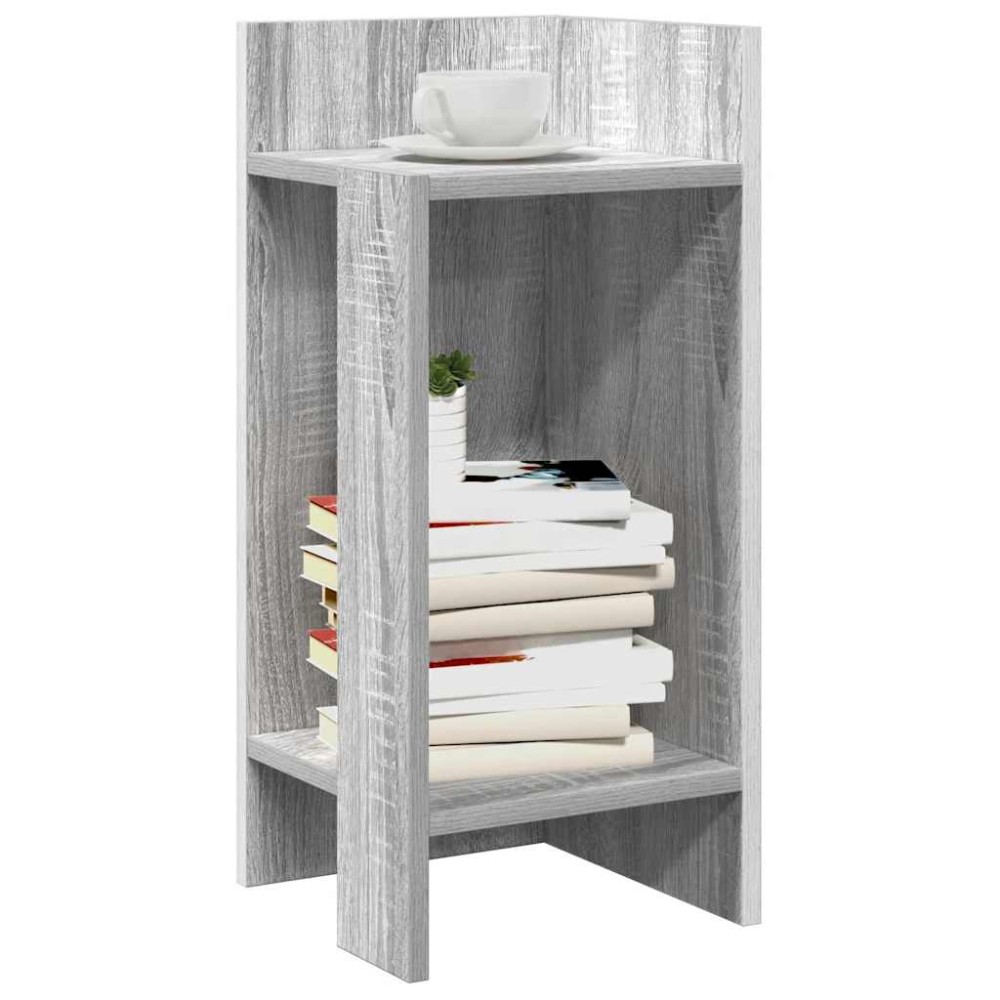 vidaXL Τραπεζάκι με ράφι Γκρι Sonoma 25,5x27x60cm 1 τεμ.