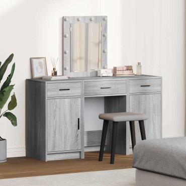 vidaXL Τραπέζι περιποίησης Γκρι 50x41x135cm Επεξεργασμένο Ξύλο