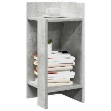 vidaXL Τραπεζάκι με ράφι Γκρι Σκυροδέματος 25,5x27x60cm 1 τεμ.