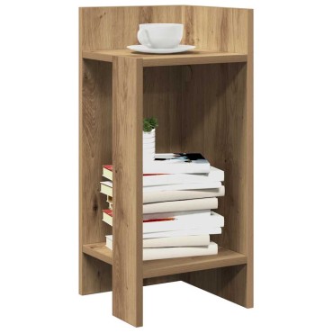 vidaXL Τραπεζάκι με ράφι Αρτισιανή Δρυς 25,5x27x60cm 1 τεμ.