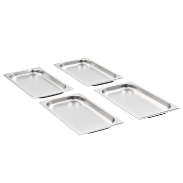 vidaXL Λεκάνες Gastronorm 12 τεμ. GN 1/3 20 χιλ. από Ανοξείδωτο Ατσάλι