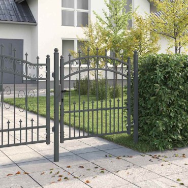 vidaXL Πύλη Φράχτη με Ακίδες EMMEN 100 x 100 cm