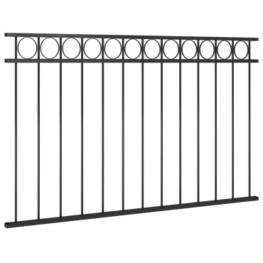 vidaXL Πάνελ Περίφραξης ASSEN Ατσάλινο Μαύρο 163x80cm