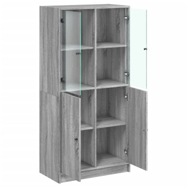 vidaXL Ντουλάπα με Πόρτες 68x37x142cm Επεξεργασμένο Ξύλο 1 τεμ.