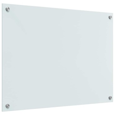 vidaXL Πλάτη κουζίνας 2 τεμ. Λευκό 80 x 60 cm σκληρυμένο γυαλί