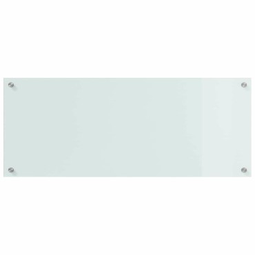 vidaXL Πλάτη κουζίνας 2 τεμ. Λευκό 100 x 40 cm σκληρυμένο γυαλί