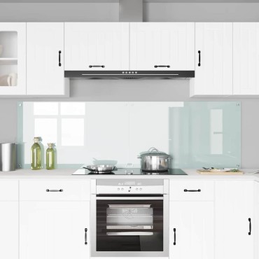 vidaXL Πλάτη κουζίνας 2 τεμ. Λευκό 100 x 60 cm σκληρυμένο γυαλί