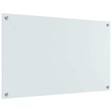 vidaXL Πλάτη κουζίνας 2 τεμ. Λευκό 100 x 60 cm σκληρυμένο γυαλί