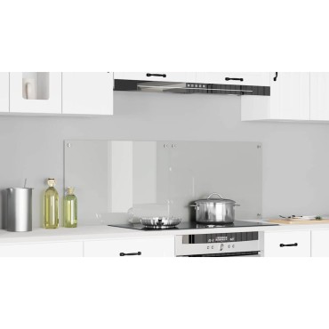 vidaXL Πλάτη κουζίνας 2 τεμ. Διαφανές 70 x 50 cm σκληρυμένο γυαλί