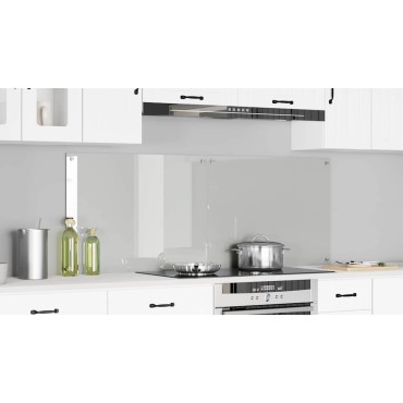 vidaXL Πλάτη κουζίνας 2 τμχ. Διαφανές 80 x 60 cm σκληρυμένο γυαλί